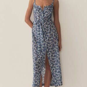 New with Tags Doen NEVITA DRESS -- BLEU SOLEIL FLEURIT
